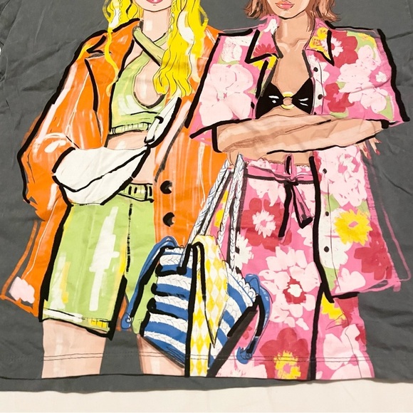 Zara Graphic Tee Womens Tshirt Size Small Shirt - Picture 3 of 16